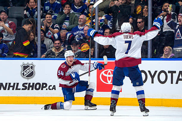 Gavin Brindley celebrates his game-winning goal in overtime